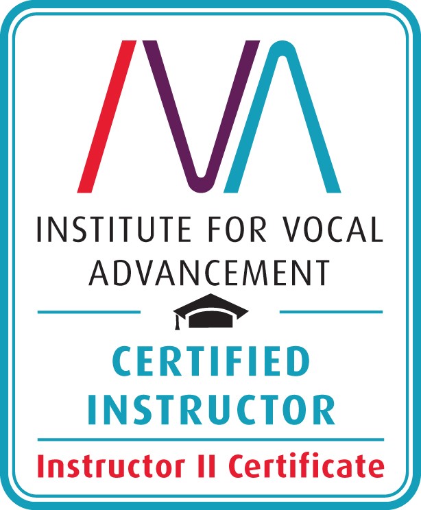 Certificado de Instructor 2 del Institute for vocal advancement.